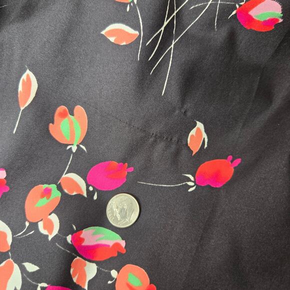 Vintage 70s Whimsigoth Dress Victor Costa Black Victorian Ruffle Women Medium - Picture 12 of 14